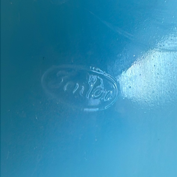 VTG Fenton blue satin glass Wild Strawberry footed with lid bowl - Picture 8 of 12